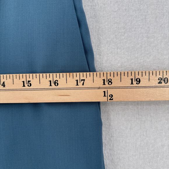 SAMSOE Pants Womens Small Blue Wool Blend Slim Tapered Trousers Pockets Career - Picture 12 of 14